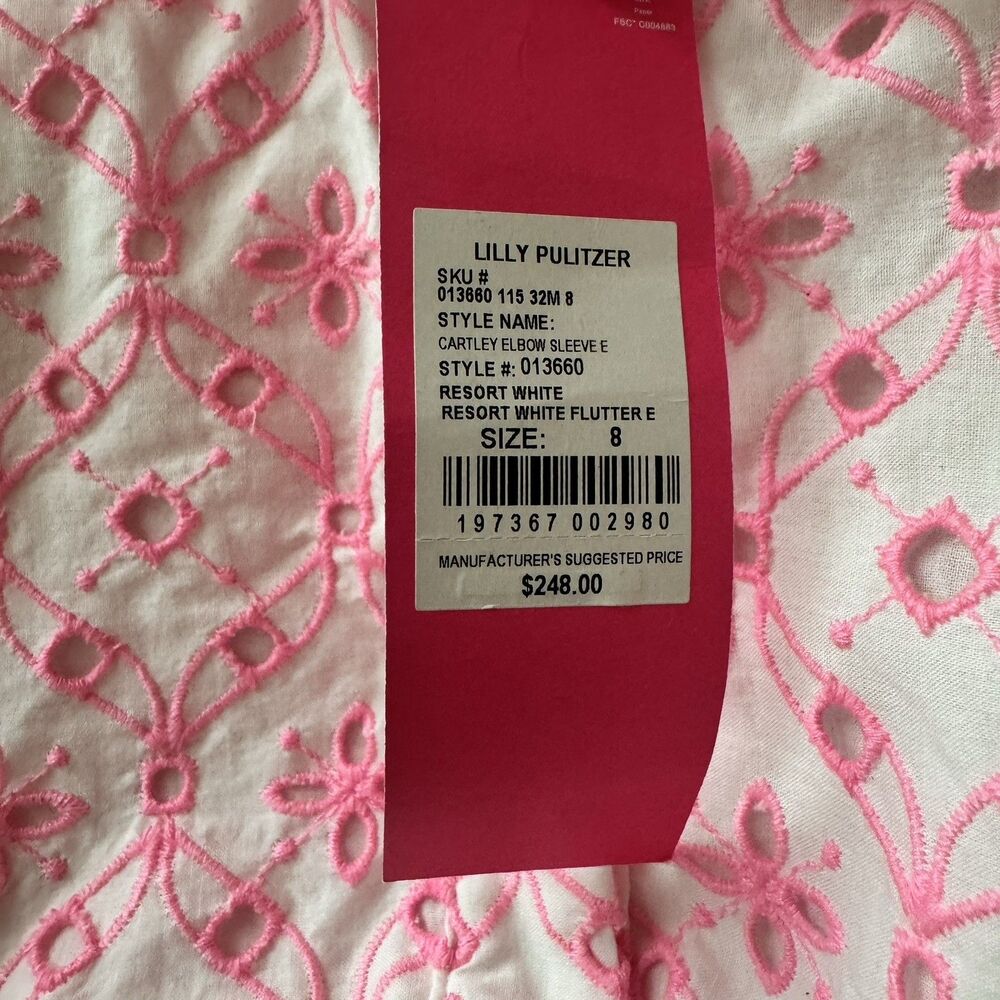Lilly Pulitzer Pink & White Midi Dress Trio (Pink) - Picture 9 of 16